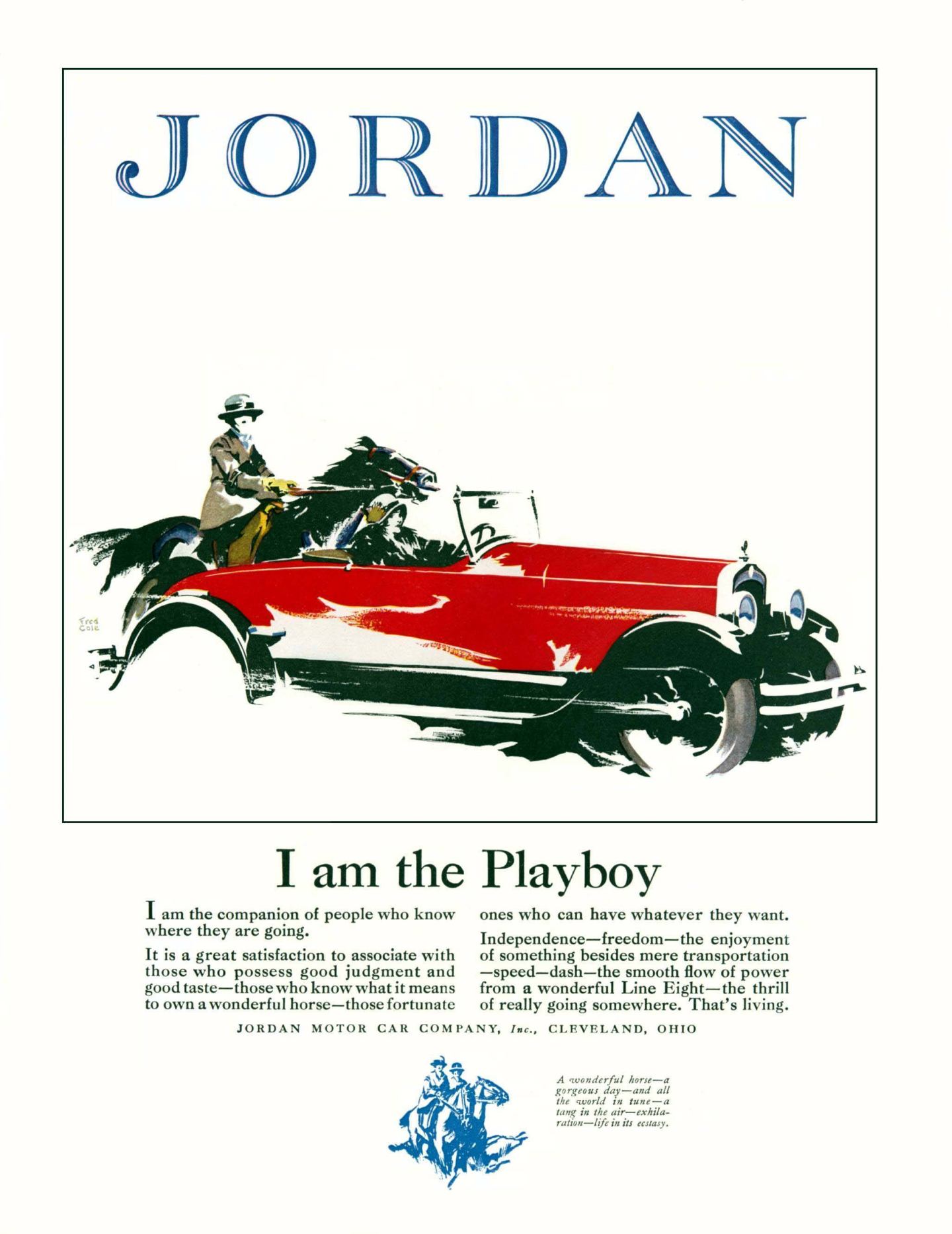 1926 Jordan Auto Advertising